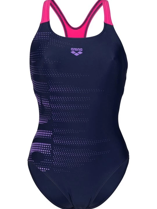 Foto van product Badpak Arena gemêleerd donkerblauw