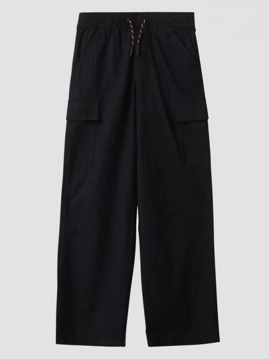 Foto van product Baggy broek met linnen look in een relaxed fit s.Oliver zwart