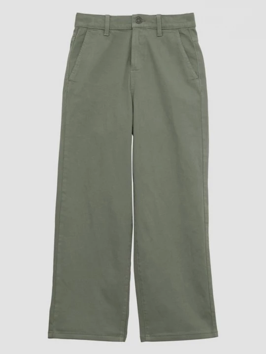 Foto van product Baggy broek / Relaxed Fit / Halfhoog / Wijde pijpen s.Oliver olijfgroen