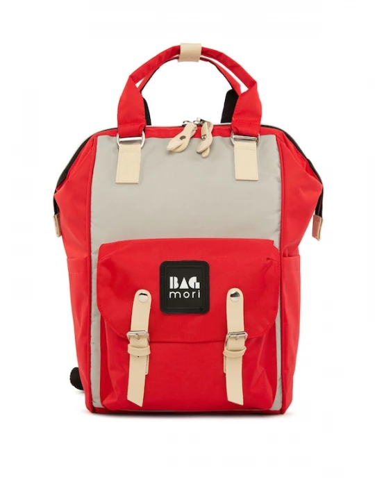 Foto van product Bagmori Luiertas beige / rood / zwart