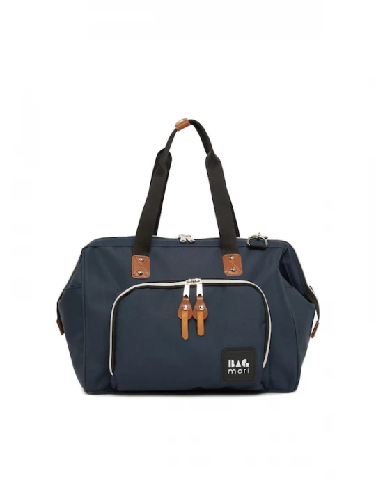 Foto van product Bagmori Luiertas donkerblauw / bruin / zwart / wit