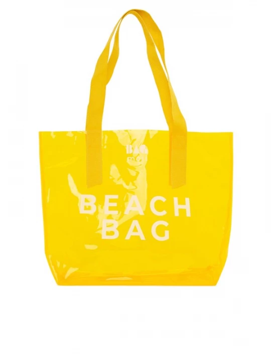 Foto van product Bagmori Strandtas geel / wit