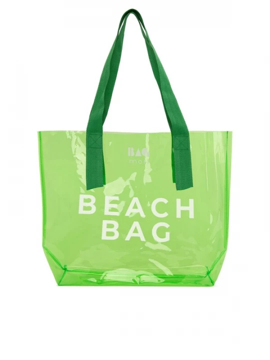 Foto van product Bagmori Strandtas groen / wit