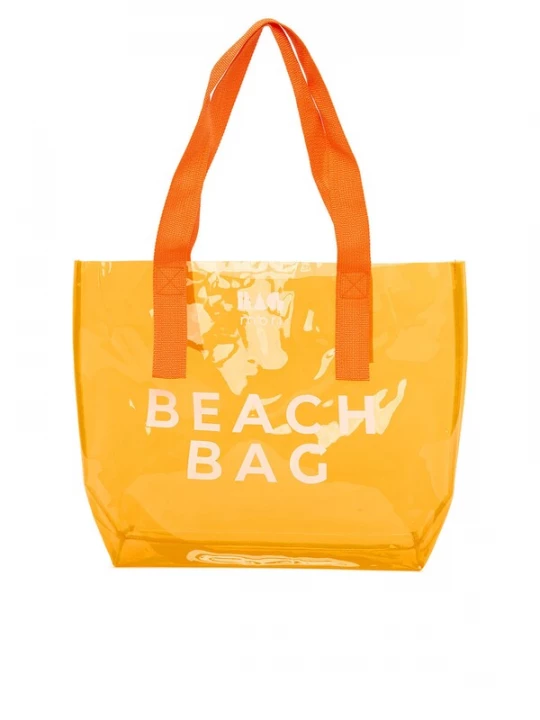 Foto van product Bagmori Strandtas oranje / wit
