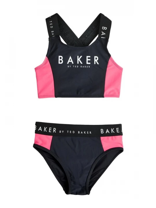 Foto van product Baker by Ted Baker Badpak lichtroze / zwart / wit