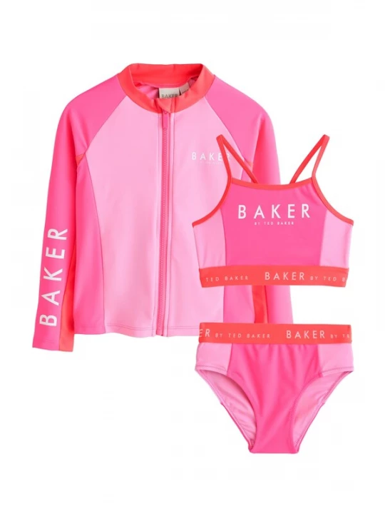 Foto van product Baker by Ted Baker Bikini pink / rosa / framboos / wit