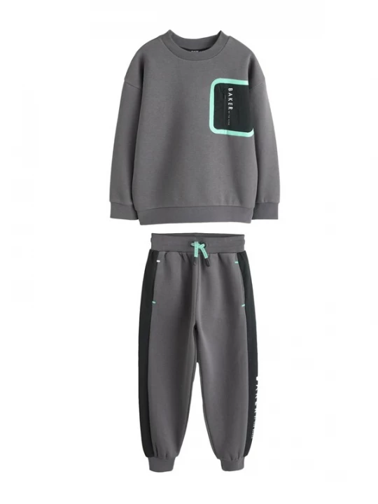 Foto van product Baker by Ted Baker Joggingpak aqua / donkergrijs / zwart