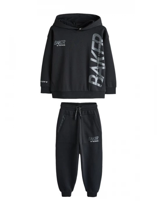 Foto van product Baker by Ted Baker Joggingpak zilvergrijs / zwart / wit
