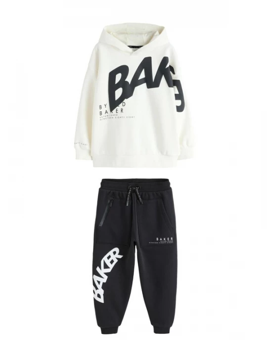 Foto van product Baker by Ted Baker Joggingpak zwart / wit