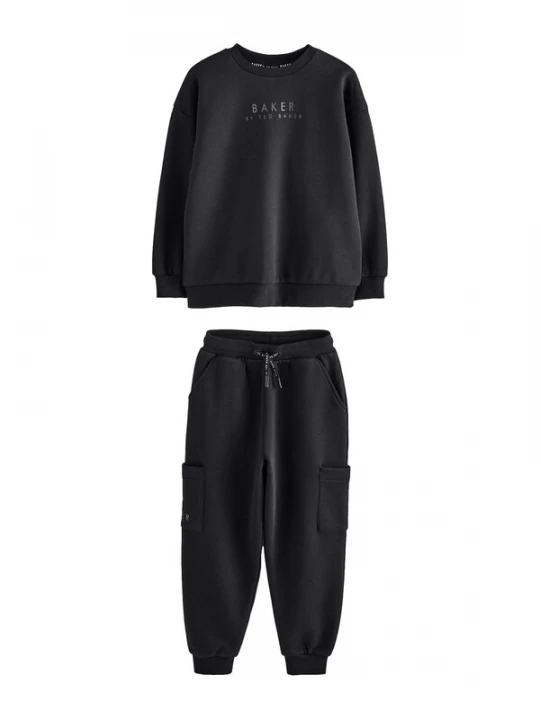 Foto van product Baker by Ted Baker Joggingpak zwart / zilver