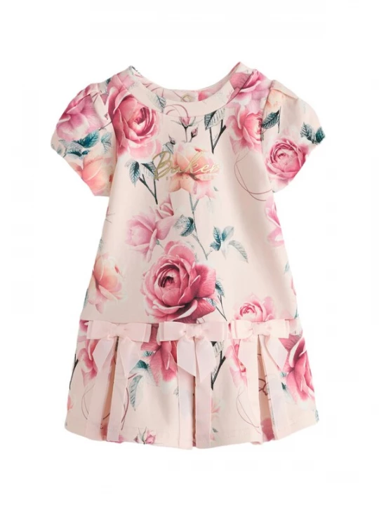Foto van product Baker by Ted Baker Jurk smaragd / zalm roze / eosine / pastelroze
