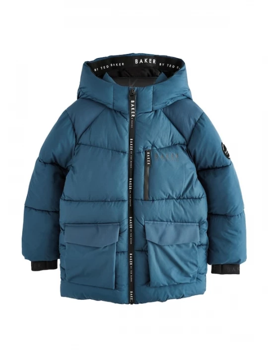 Foto van product Baker by Ted Baker Mantel cyaan blauw