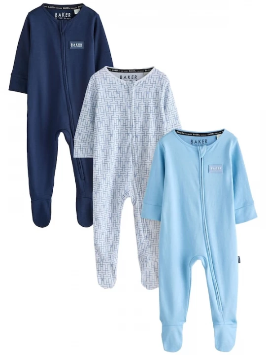 Foto van product Baker by Ted Baker Nachtkledij navy / lichtblauw / wit