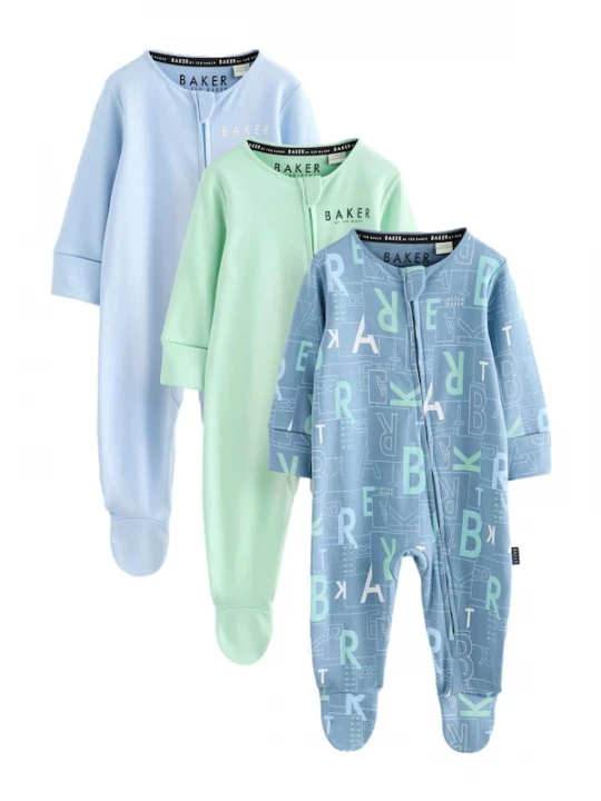 Foto van product Baker by Ted Baker Nachtkledij saffier / pastelblauw / pastelgroen / wit