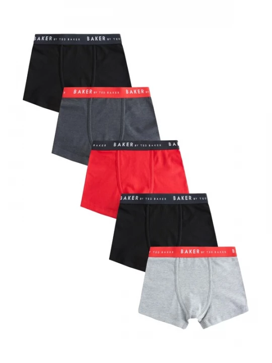 Foto van product Baker by Ted Baker Onderbroek donkergrijs / grijs gemêleerd / rood / zwart