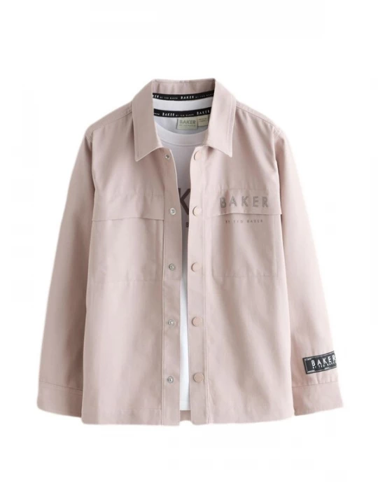 Foto van product Baker by Ted Baker Overhemd beige / donkergrijs / wit
