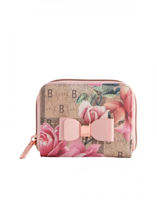 Foto van product Baker by Ted Baker Portemonnee antraciet / pastelgroen / pastelroze / lichtroze