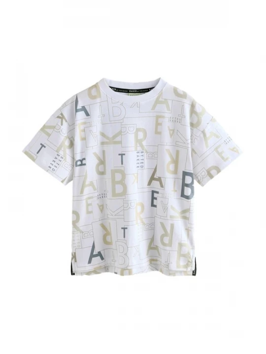 Foto van product Baker by Ted Baker Shirt beige / grafiet / wit
