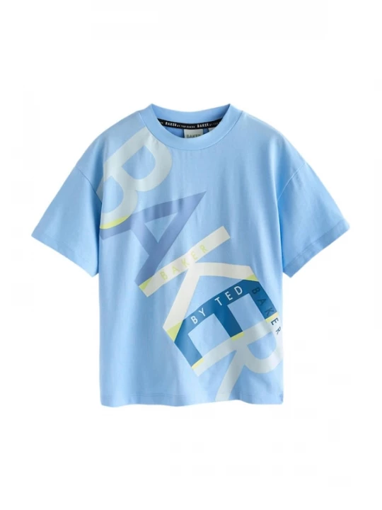 Foto van product Baker by Ted Baker Shirt enziaan / duifblauw / lichtblauw / wit