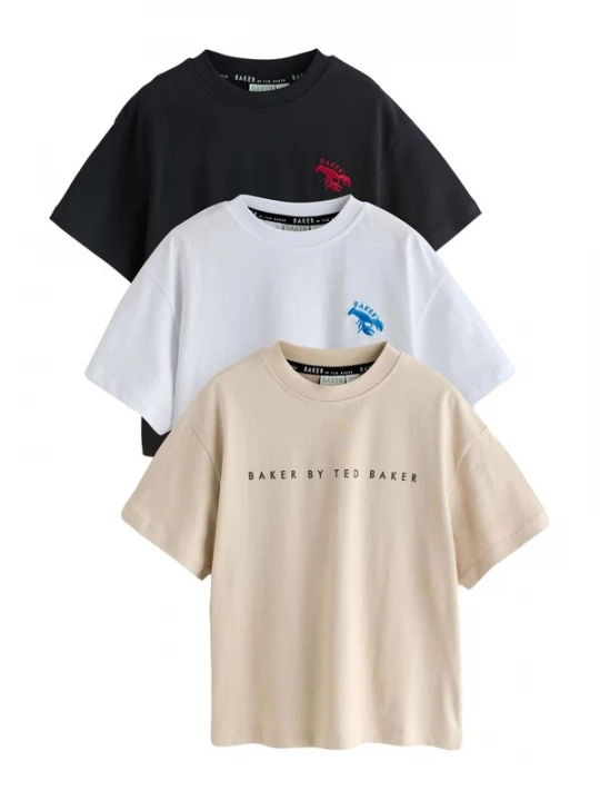 Foto van product Baker by Ted Baker Shirt greige / zwart / wit