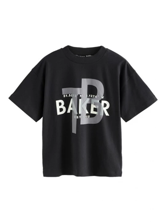 Foto van product Baker by Ted Baker Shirt grijs / zwart / wit