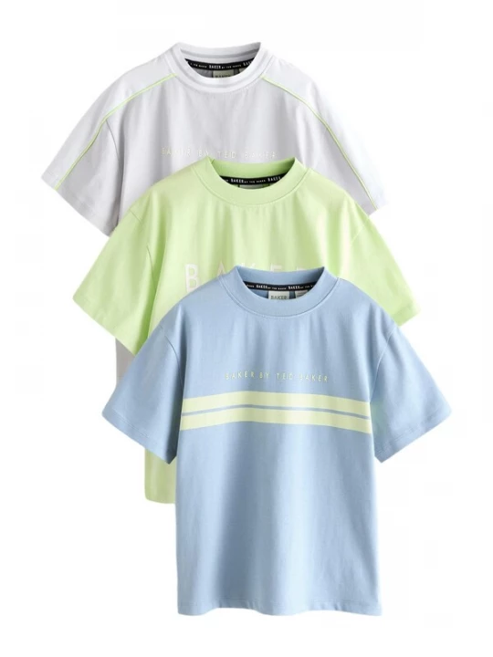 Foto van product Baker by Ted Baker Shirt lichtblauw / lichtgrijs / lichtgroen / offwhite
