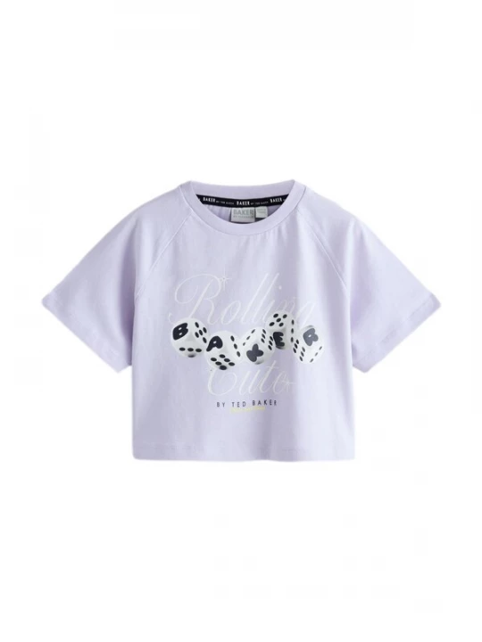 Foto van product Baker by Ted Baker Shirt lichtlila / zwart / wit