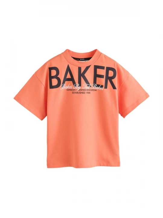Foto van product Baker by Ted Baker Shirt mandarijn / zwart / wit