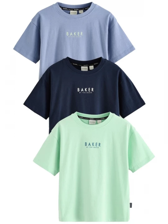 Foto van product Baker by Ted Baker Shirt navy / duifblauw / mintgroen / wit