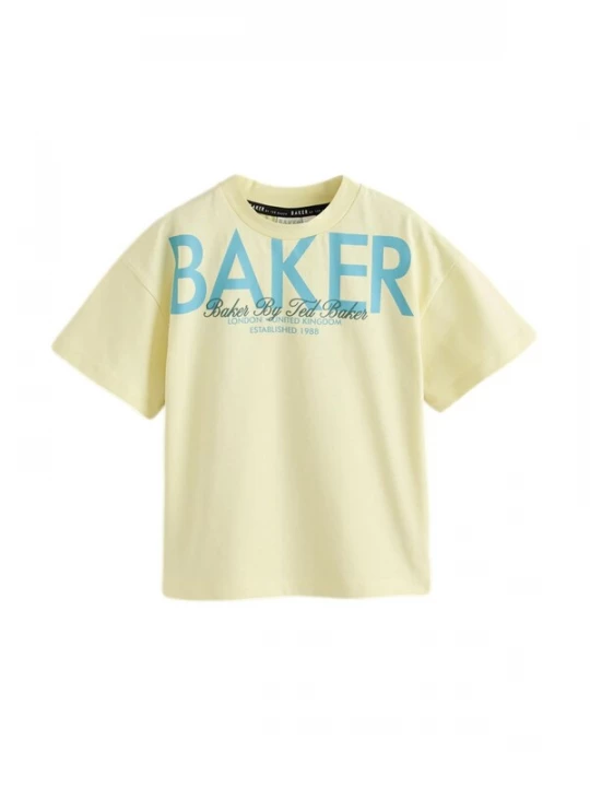 Foto van product Baker by Ted Baker Shirt neonblauw / lichtgeel / spar