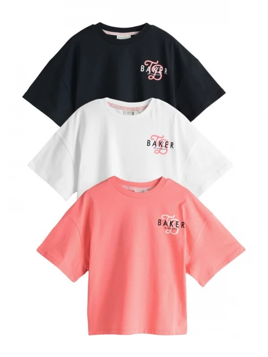 Foto van product Baker by Ted Baker Shirt rosa / zwart / wit