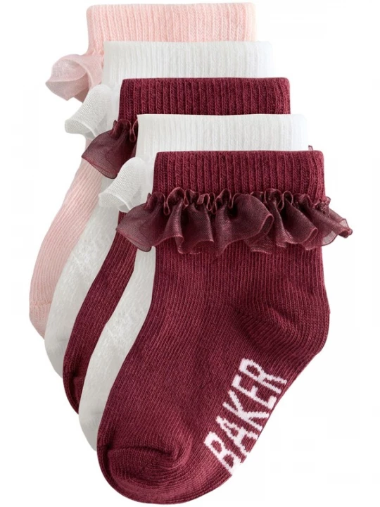 Foto van product Baker by Ted Baker Sokken ecru / rosa / wijnrood