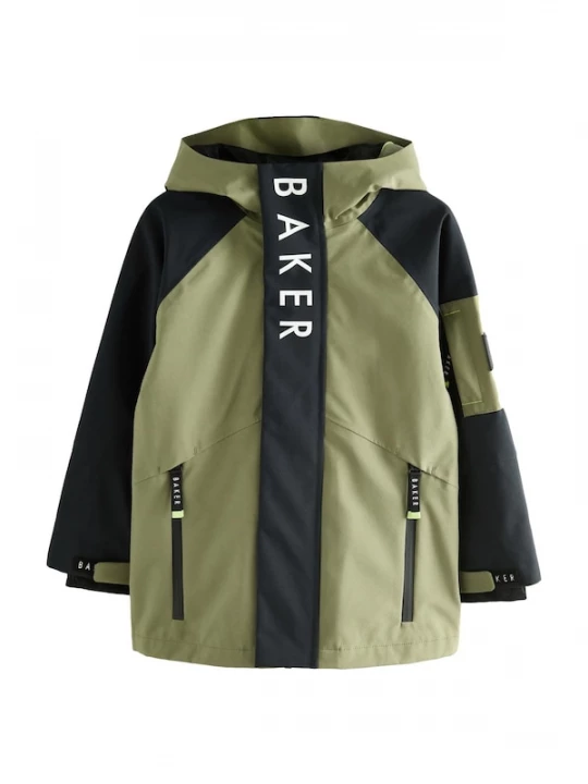 Foto van product Baker by Ted Baker Tussenjas olijfgroen / zwart / wit