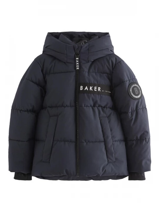 Foto van product Baker by Ted Baker Winterjas nachtblauw / zwart / wit