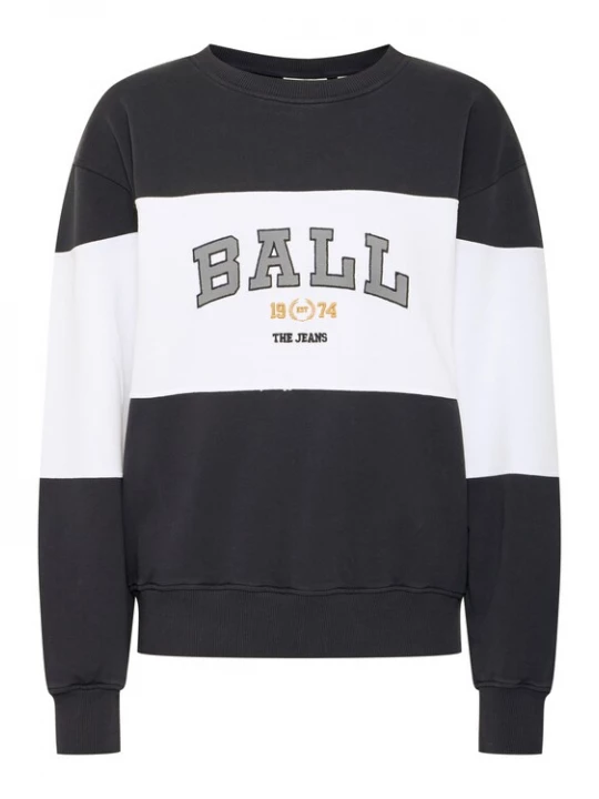 Foto van product Ball Sweatshirt 'Montana' goudgeel / grijs / zwart / wit