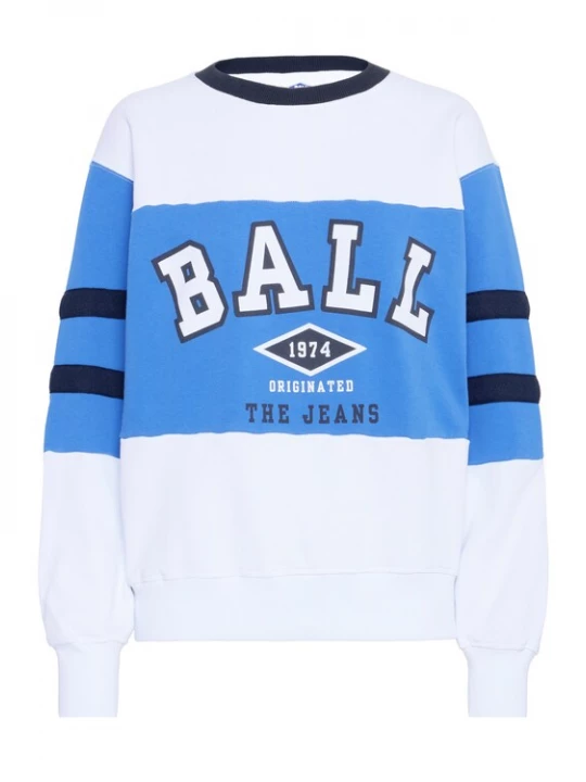 Foto van product Ball Sweatshirt 'Tomasso' navy / royal blue / koningsblauw / zwart / wit