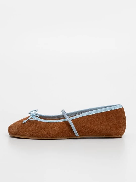 Foto van product Ballerina's met enkelbandjes Bisgaard bruin