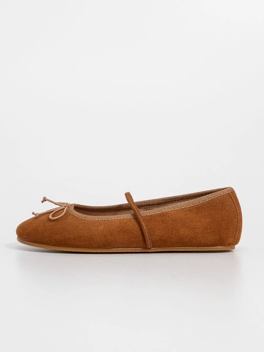 Foto van product Ballerina's met enkelbandjes Bisgaard bruin