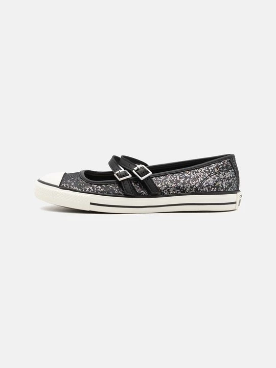 Foto van product Ballerina's met enkelbandjes Converse zwart
