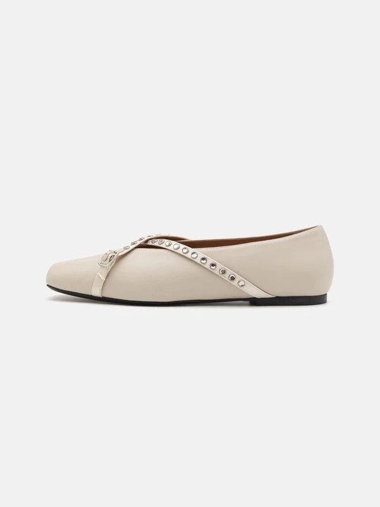 Foto van product Ballerina's met enkelbandjes DACCORI wit