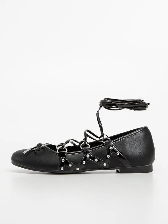 Foto van product Ballerina's met enkelbandjes Koi Footwear zwart