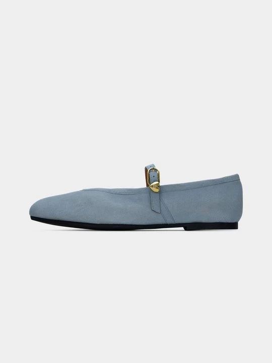 Foto van product Ballerina's met enkelbandjes LOVE MOSCHINO lichtblauw