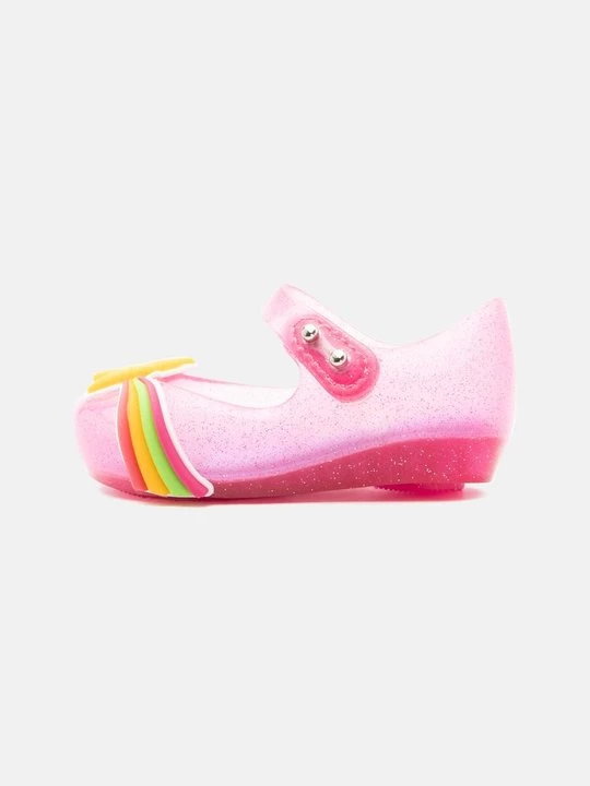 Foto van product Ballerina's met enkelbandjes Mini Melissa donkerroze