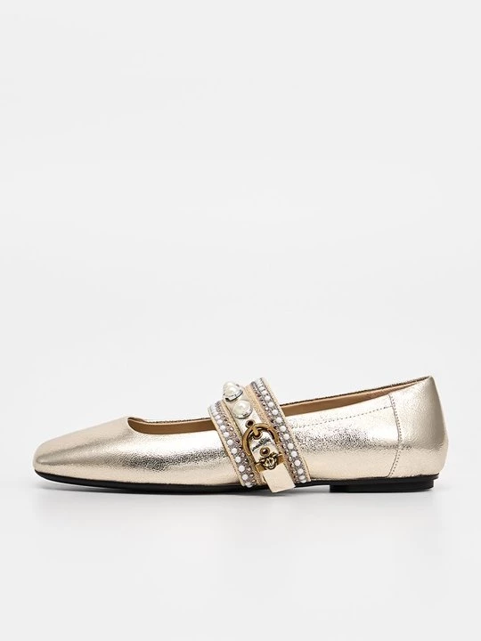 Foto van product Ballerina's met enkelbandjes Pinko zilverkleurig