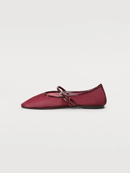 Foto van product Ballerina's met enkelbandjes Steve Madden bordeauxrood