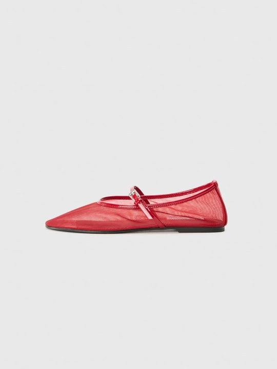 Foto van product Ballerina's met enkelbandjes Steve Madden donkerrood