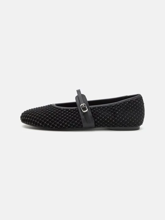 Foto van product Ballerina's met enkelbandjes Steve Madden zwart