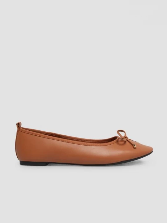 Foto van product Ballerina's met strik en leoprint s.Oliver bruin