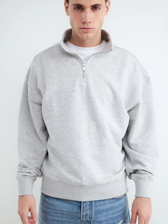 Foto van product BALMOHK Sweatshirt grijs gemêleerd
