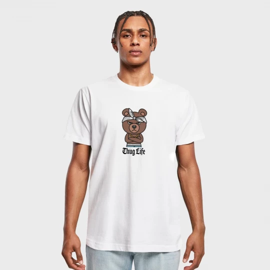 Foto van product Bandana Bear Sketch Tee white Mister Tee